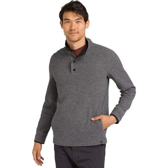 Prana Other - NWT prAna Henley Mens Large Gray Heather Long Sleeve Leonidas Wool